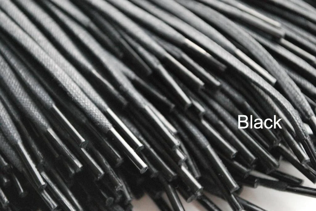 3mm Waxed Flat Shoe Laces 80cm - Image 4