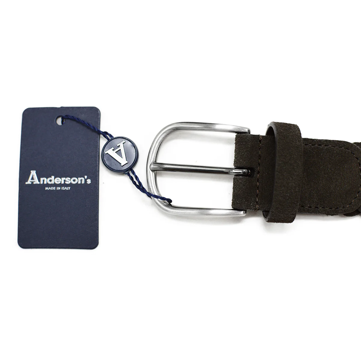 Anderson's (A3008) - 3.5 cm Classic Woven Suede Belt - Image 3