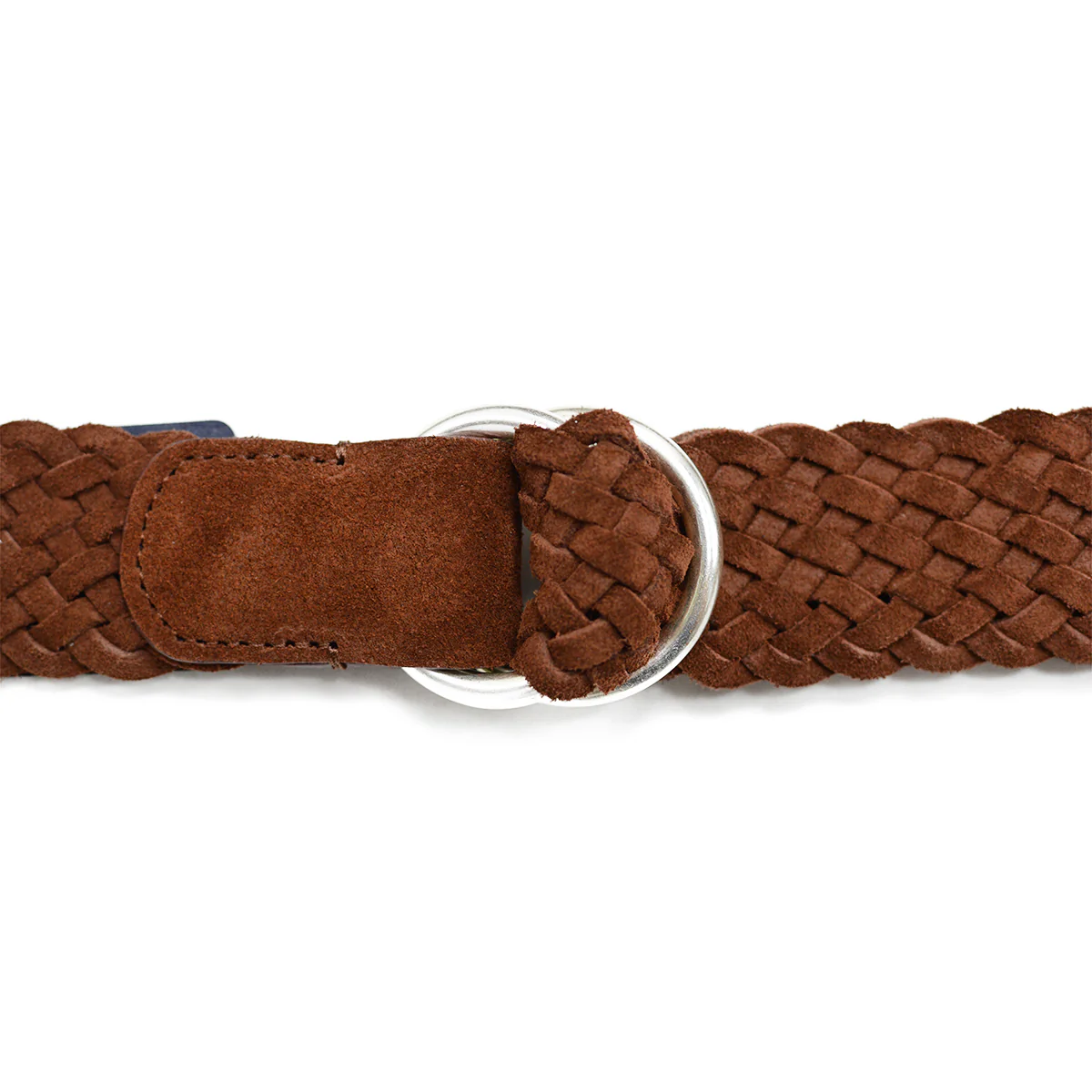 Anderson's (A3411) - 3.5 cm Double Buckle Woven Suede Belt - Image 3