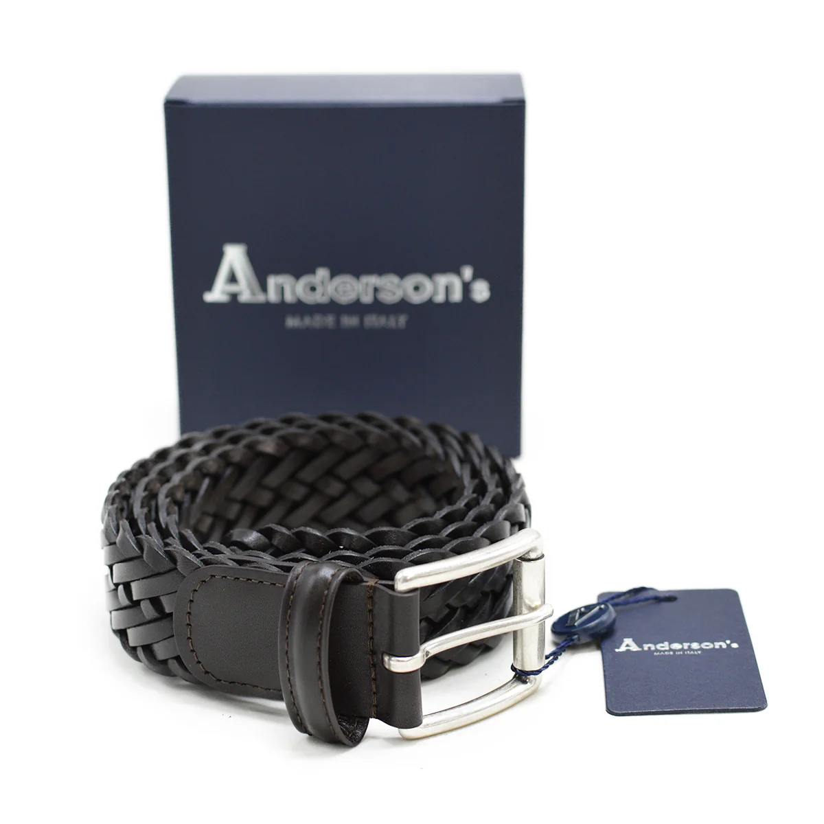 Anderson's (A1097) - 3.5 cm Classic Woven Belt - Image 9