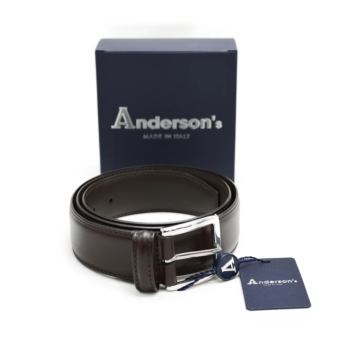 Anderson's (A0890) - 3.5 cm Classic Stitched Belt - Image 9