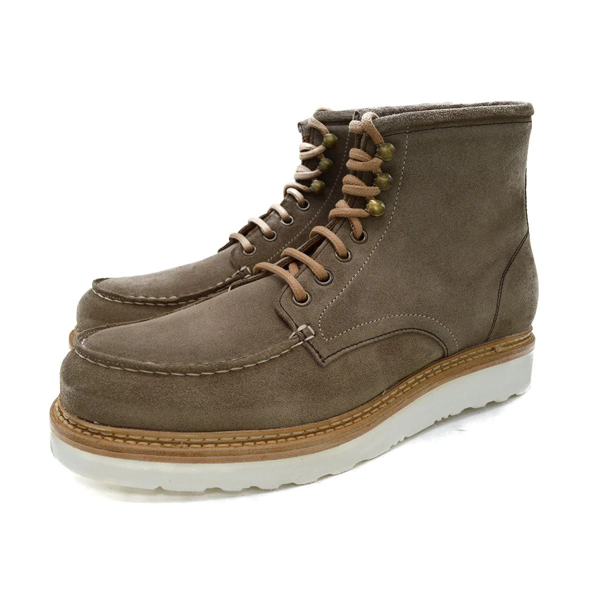 Berwick 1707 Apron Boot(538) - Grey / Tan Repello Suede - Image 3