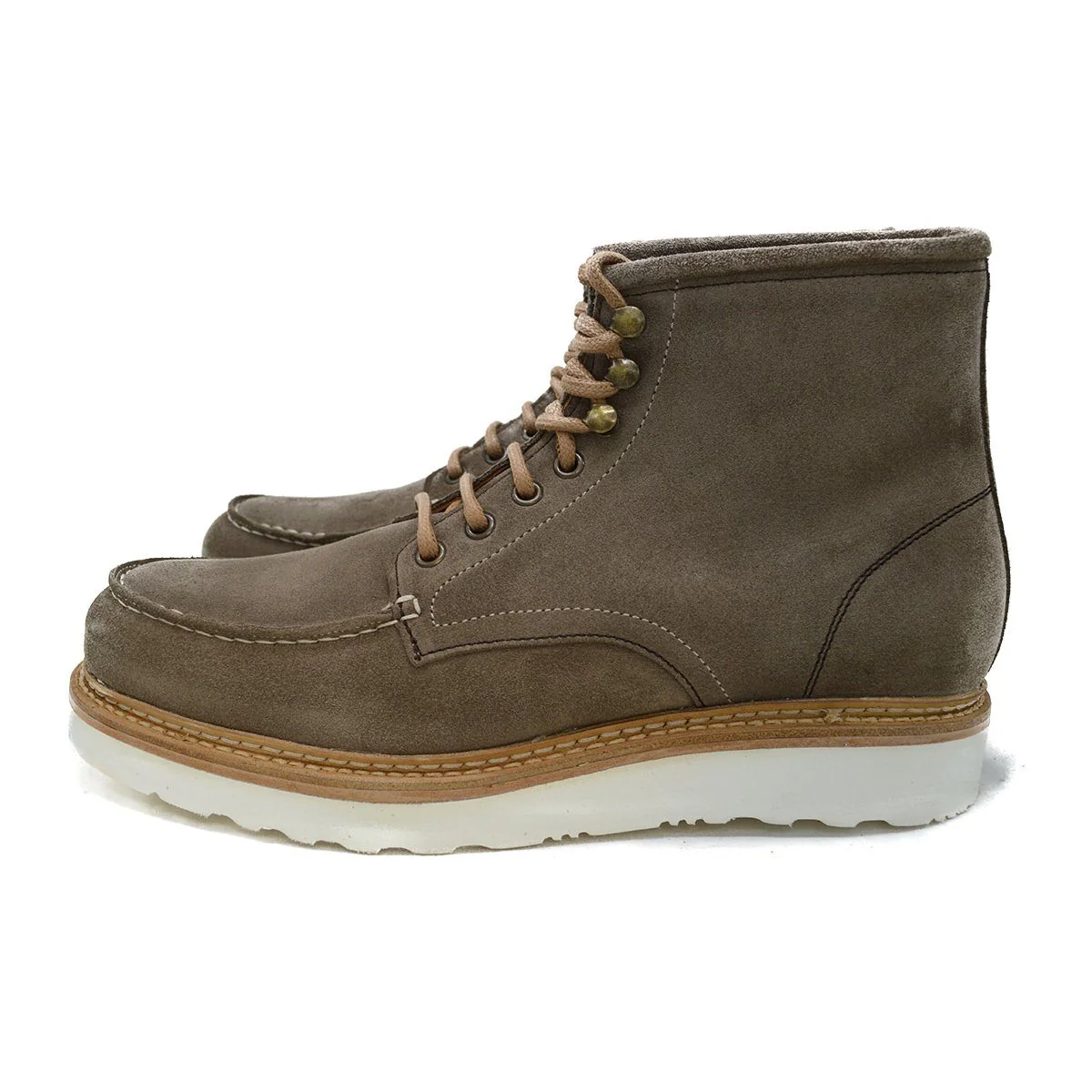 Berwick 1707 Apron Boot(538) - Grey / Tan Repello Suede - Image 5