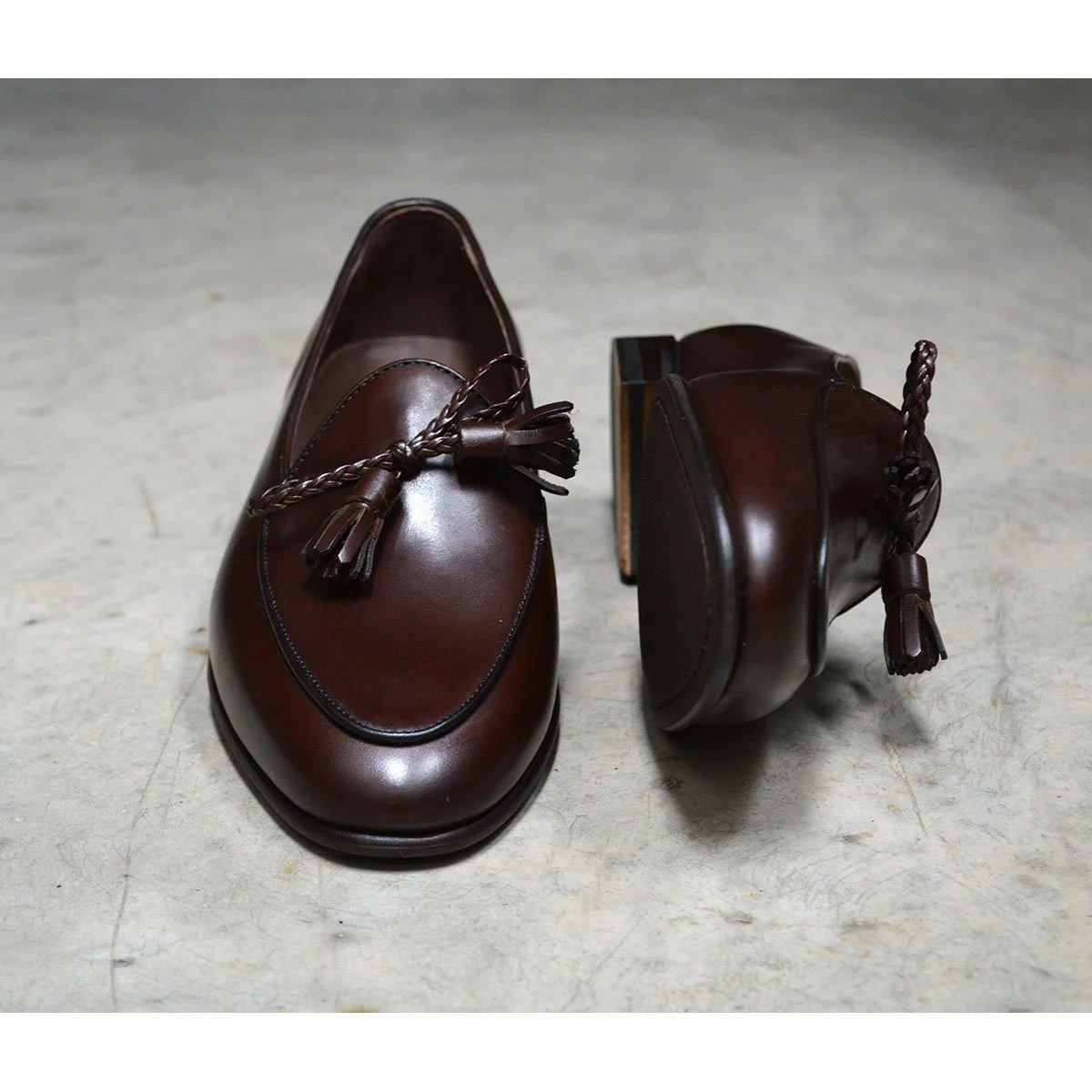 Berwick 1707 Braided Tassel Belgian Loafer (5154) -Dark Brown - Image 13