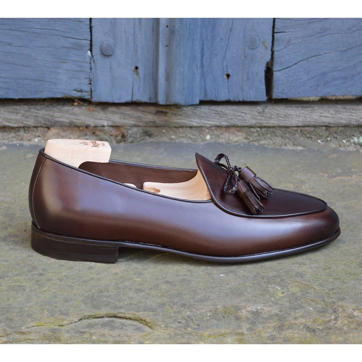 Berwick 1707 Braided Tassel Belgian Loafer (5154) -Dark Brown - Image 14