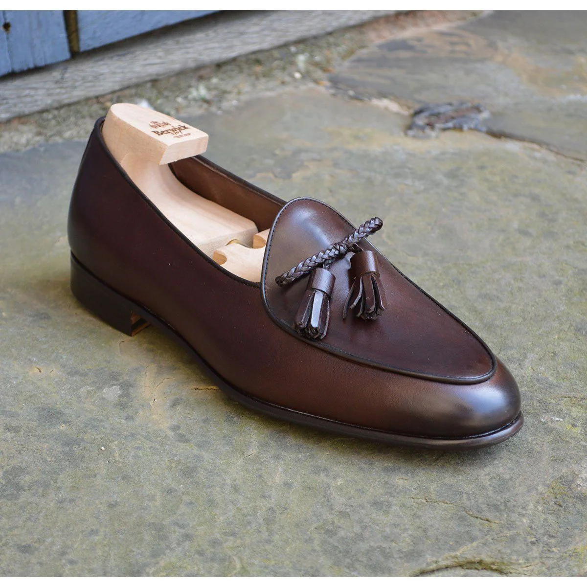 Berwick 1707 Braided Tassel Belgian Loafer (5154) -Dark Brown - Image 15