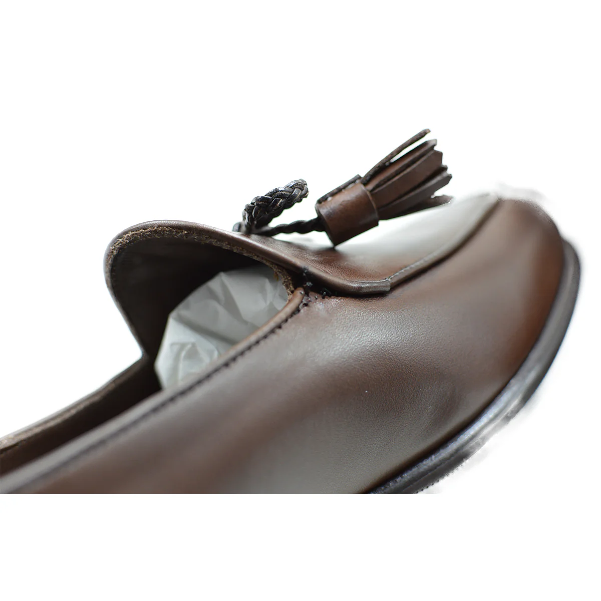 FACTORY SECOND Berwick 1707 Braided Tassel Belgian Loafer (5154) -Dark Brown - Image 14