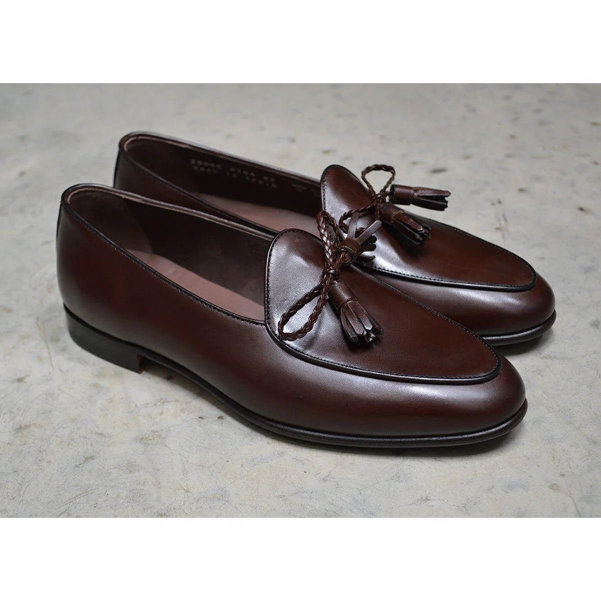 Berwick 1707 Braided Tassel Belgian Loafer (5154) -Dark Brown - Image 11