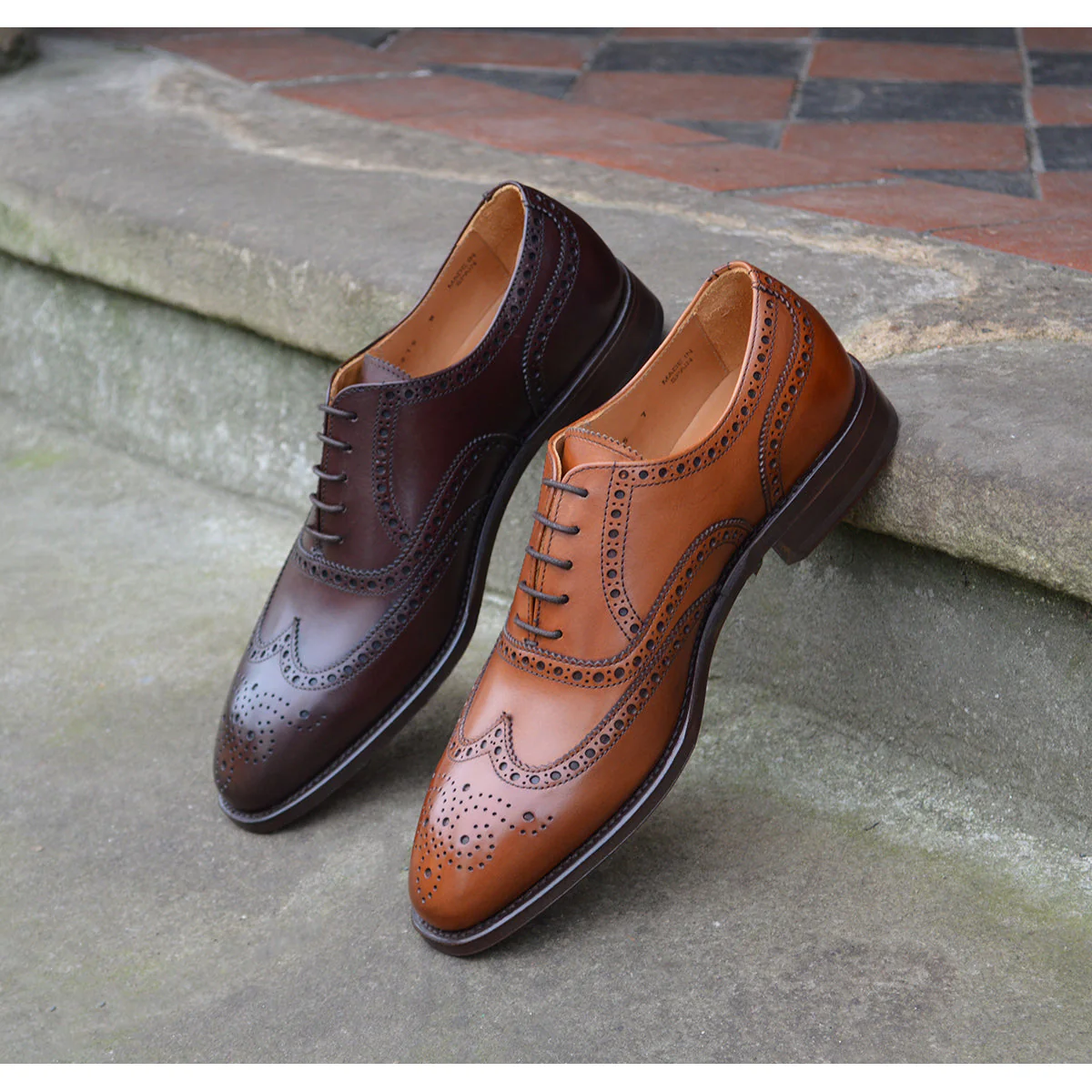 Berwick 1707 Oxford Brogue (5215) Tan - Image 12