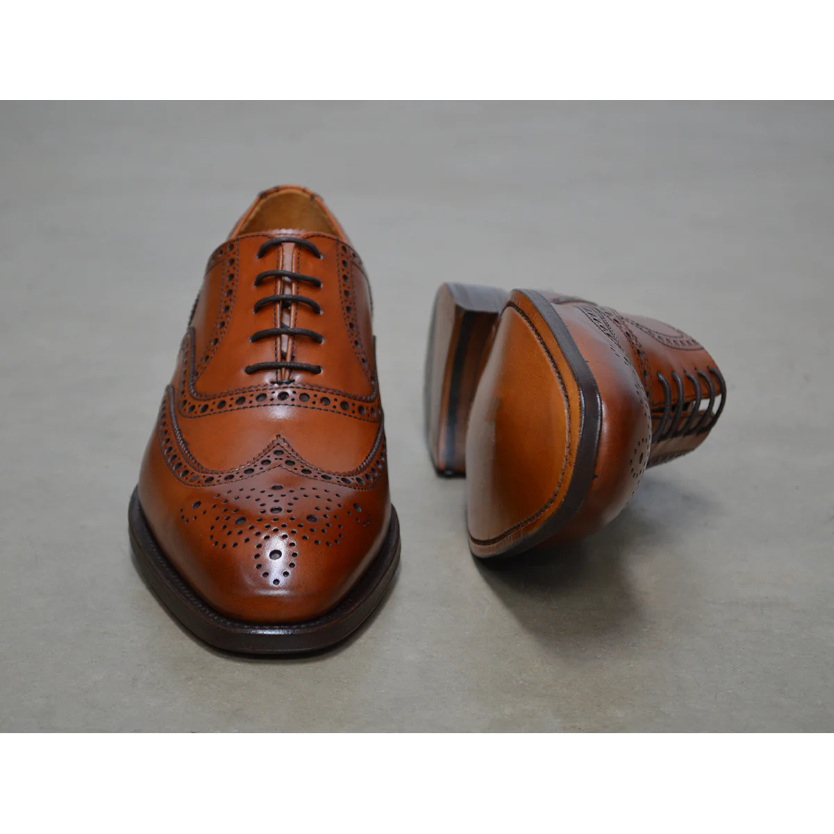Berwick 1707 Oxford Brogue (5215) Tan - Image 9