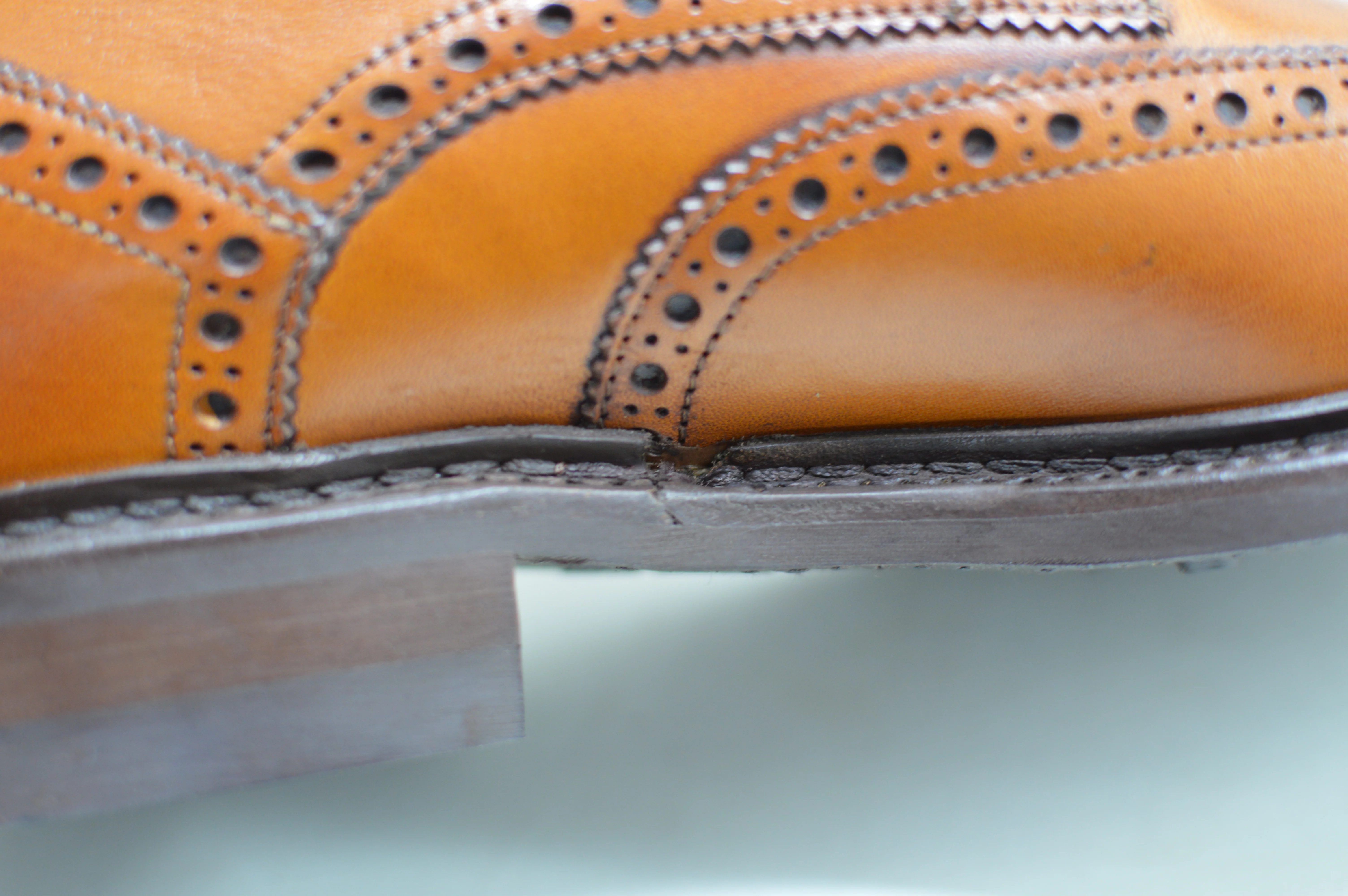 FACTORY SECOND Berwick 1707 Brogue Boot (322) -Tan - Image 13