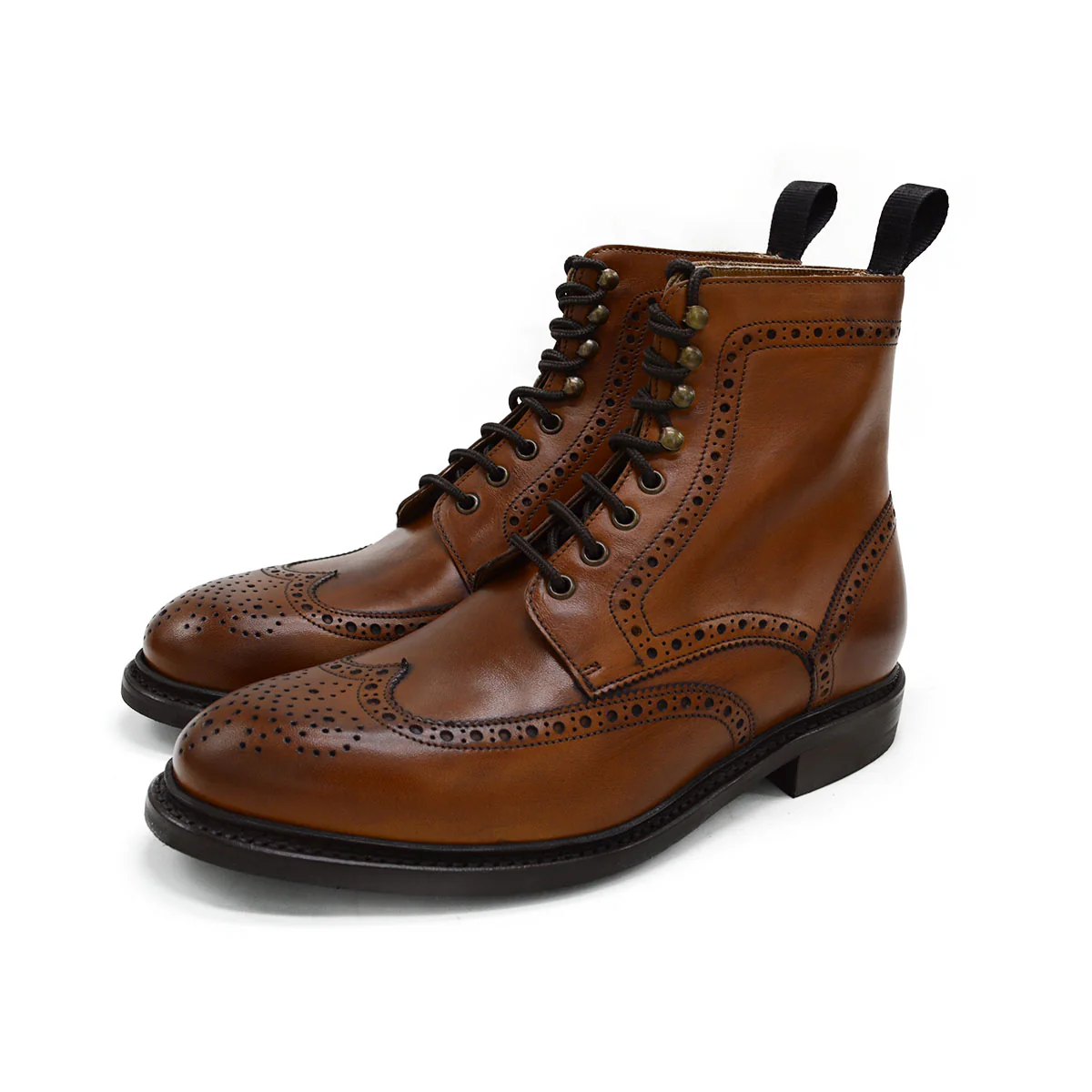 FACTORY SECOND Berwick 1707 Brogue Boot (322) -Tan - Image 3