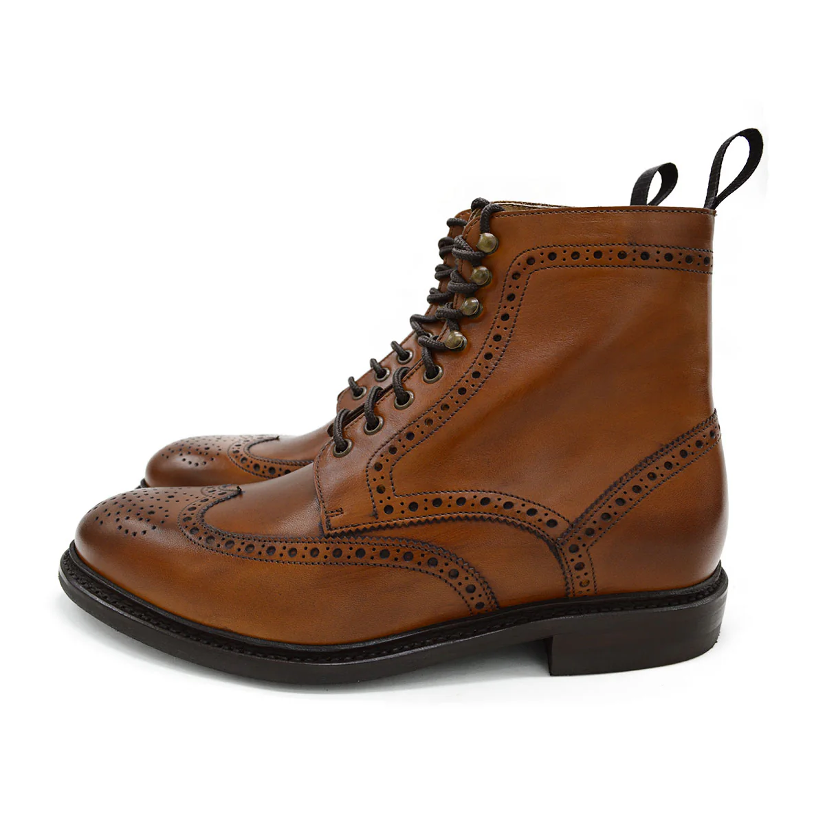 FACTORY SECOND Berwick 1707 Brogue Boot (322) -Tan - Image 5