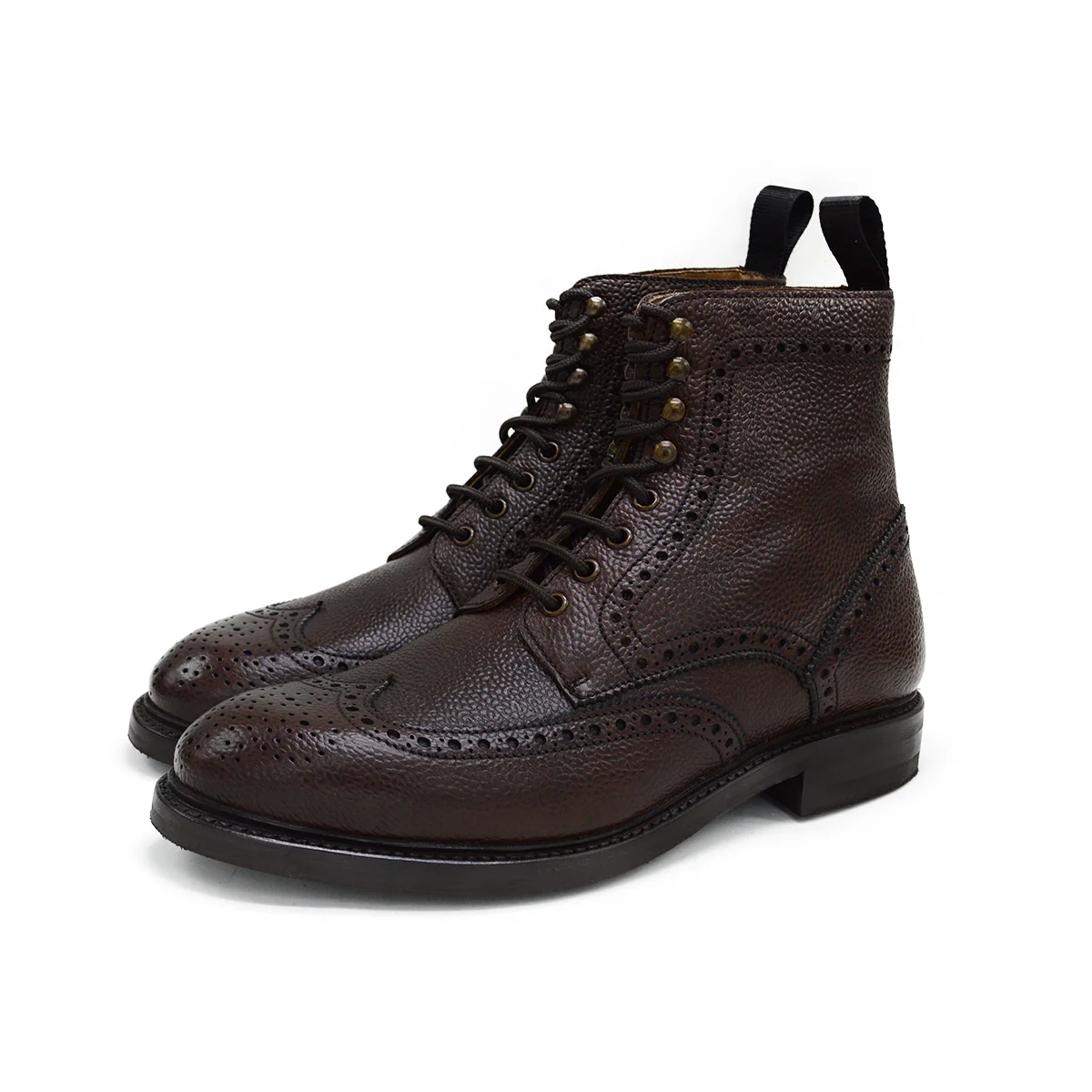 Berwick 1707 Brogue Boot (322) - Dark Brown - Image 3