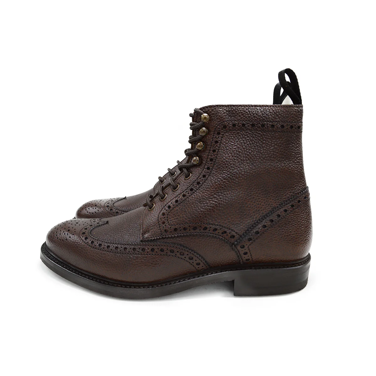 Berwick 1707 Brogue Boot (322) - Dark Brown - Image 5