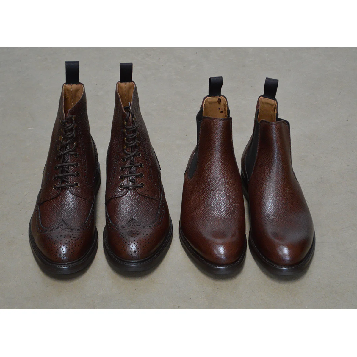 Berwick 1707 Chelsea Boot (303) - Dark Brown Grain - Image 10