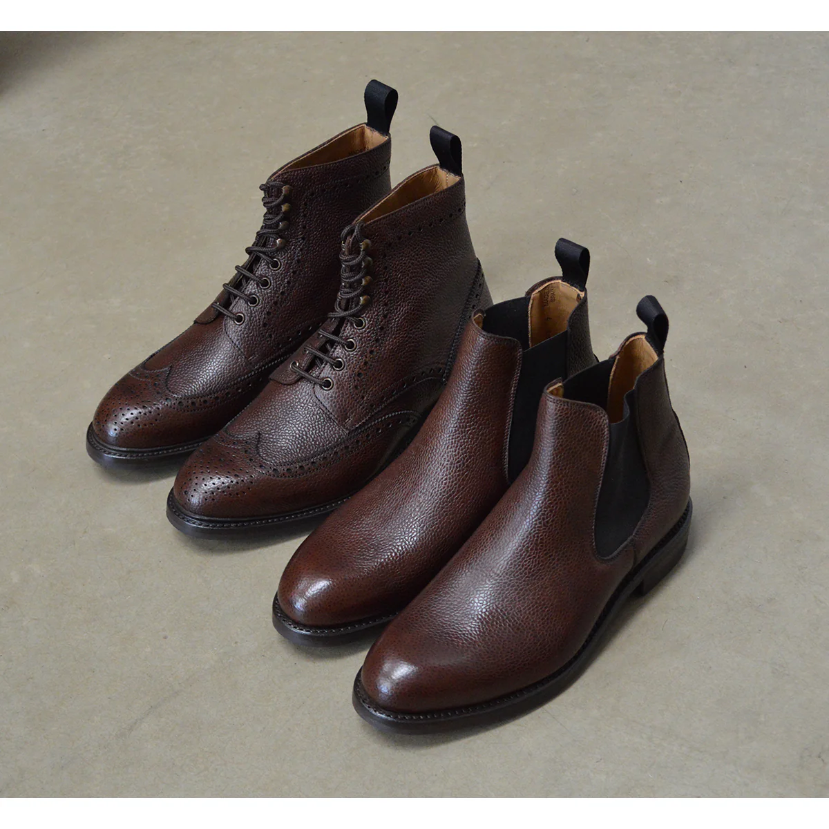 Berwick 1707 Chelsea Boot (303) - Dark Brown Grain - Image 11