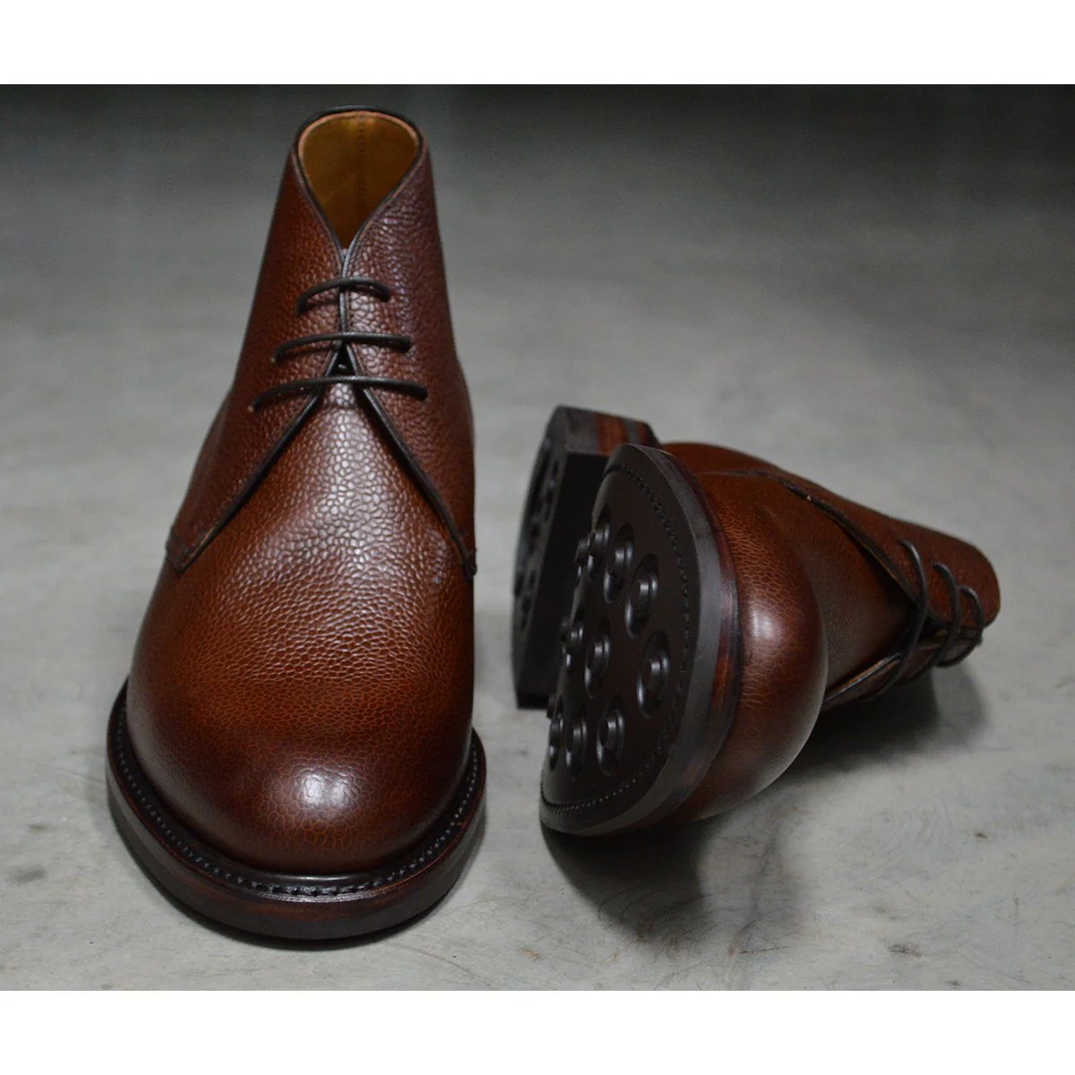 Berwick 1707 Chukka Boot (320) - Dark Brown Grain - Image 7