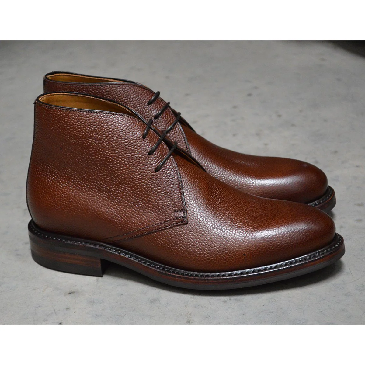 Berwick 1707 Chukka Boot (320) - Dark Brown Grain - Image 8