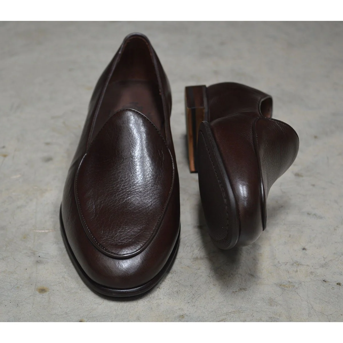 Berwick 1707 Classic Belgian Loafer (4950) Dark Brown Deerskin - Image 11