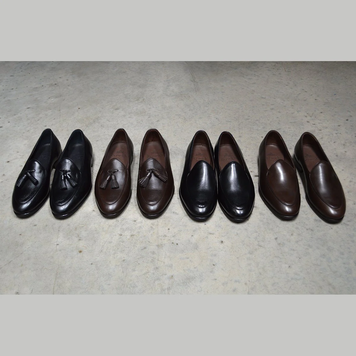 Berwick 1707 Classic Belgian Loafer (4950) Black Deerskin - Image 13