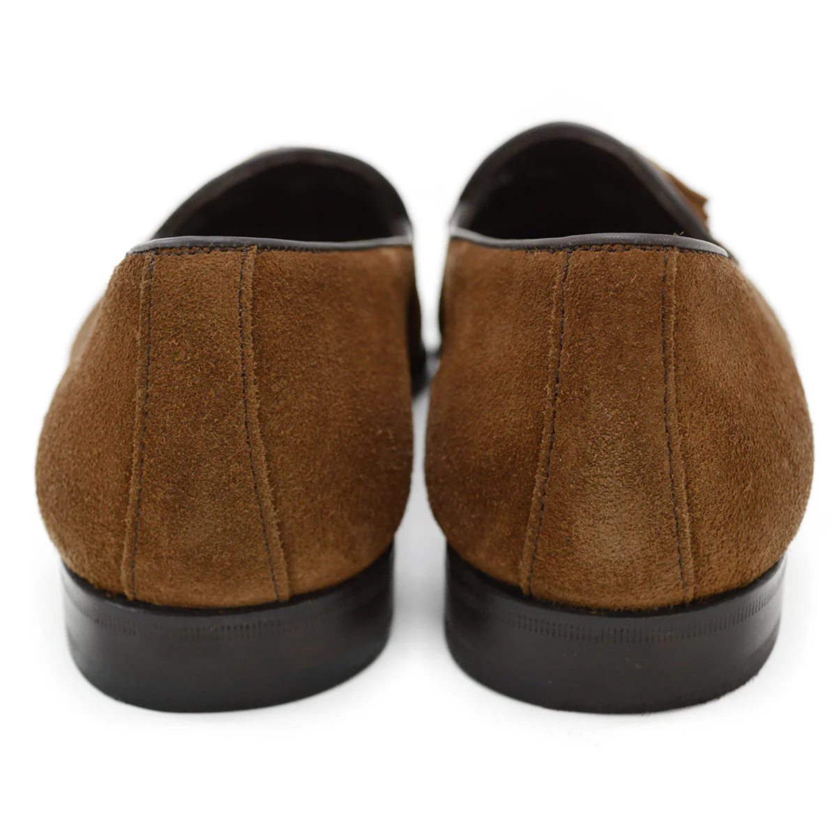 Berwick 1707 Tassel Belgian Loafer (5084) -Kudu Reverse Suede In Snuff Brown - Image 6