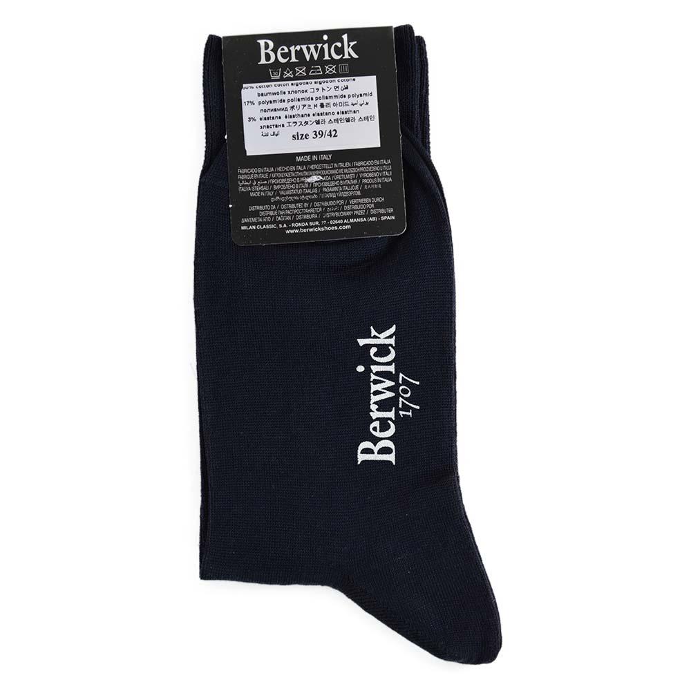 Berwick 1707 Cotton Blend Plain Socks - Image 4