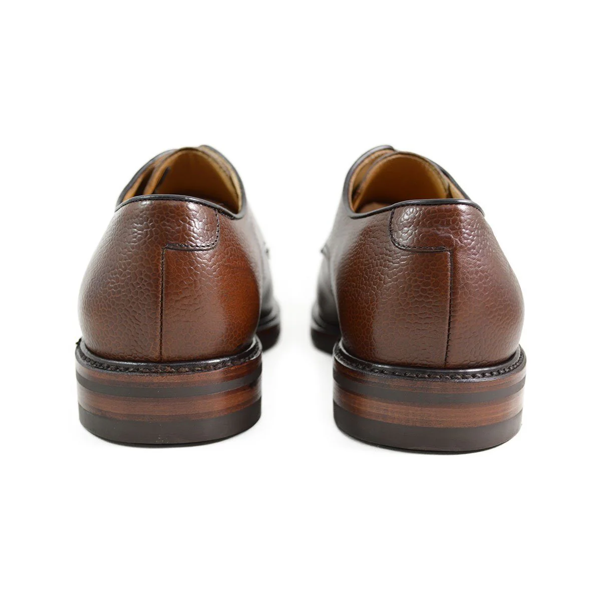 Berwick 1707 Country Grain Plain Derby Shoe (4169) Dark Brown - Image 6