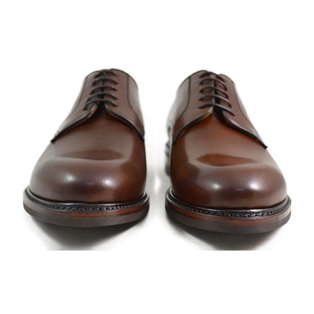Berwick 1707 Country Grain Plain Derby Shoe (4169) Dark Brown - Image 7