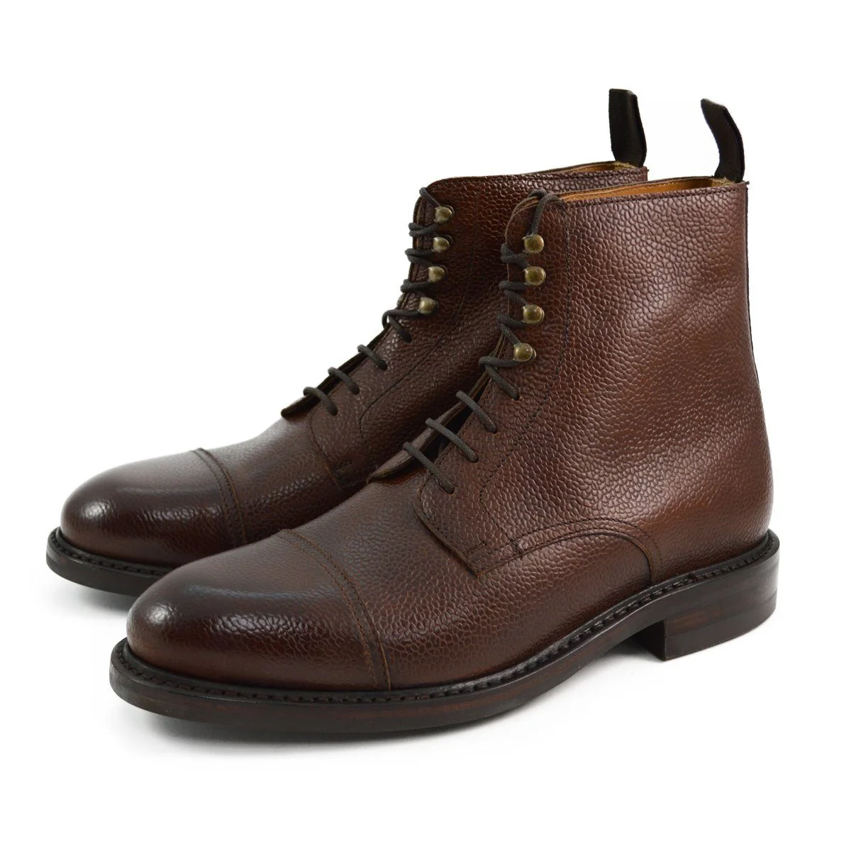 Berwick 1707 Grain Toe Cap Boot (321) Dark Brown - Image 3