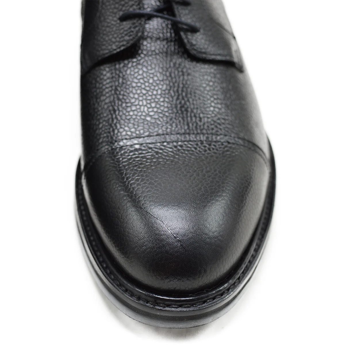 FACTORY SECOND Berwick 1707 Grain Cap Toe Boot (321) - Black Grain - Image 11