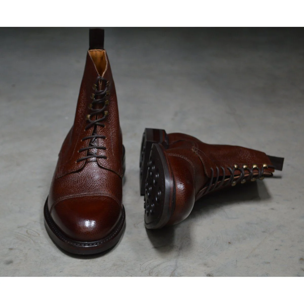 Berwick 1707 Grain Toe Cap Boot (321) Dark Brown - Image 9