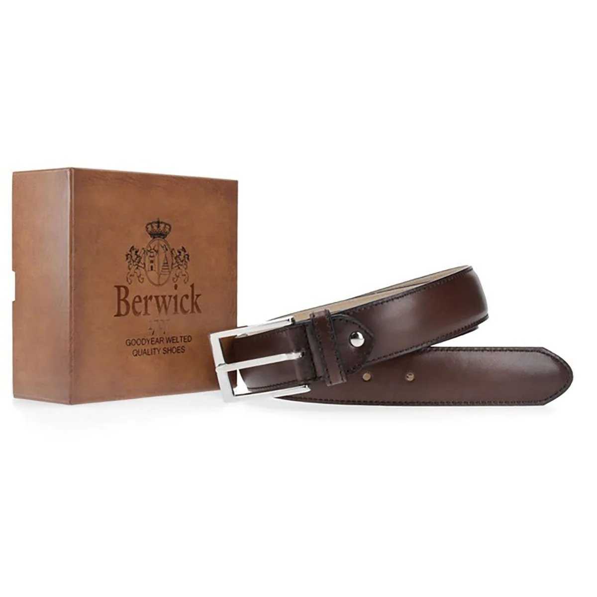 BERWICK 1707 Calf Leather Belt - Image 13