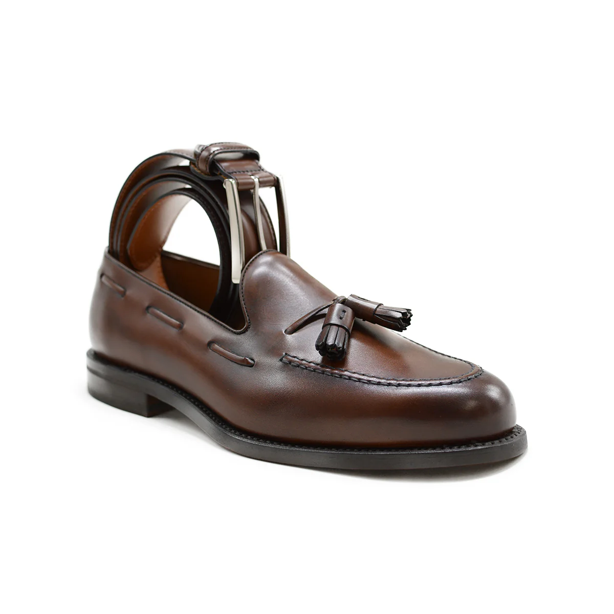 BERWICK 1707 Calf Leather Belt - Image 19