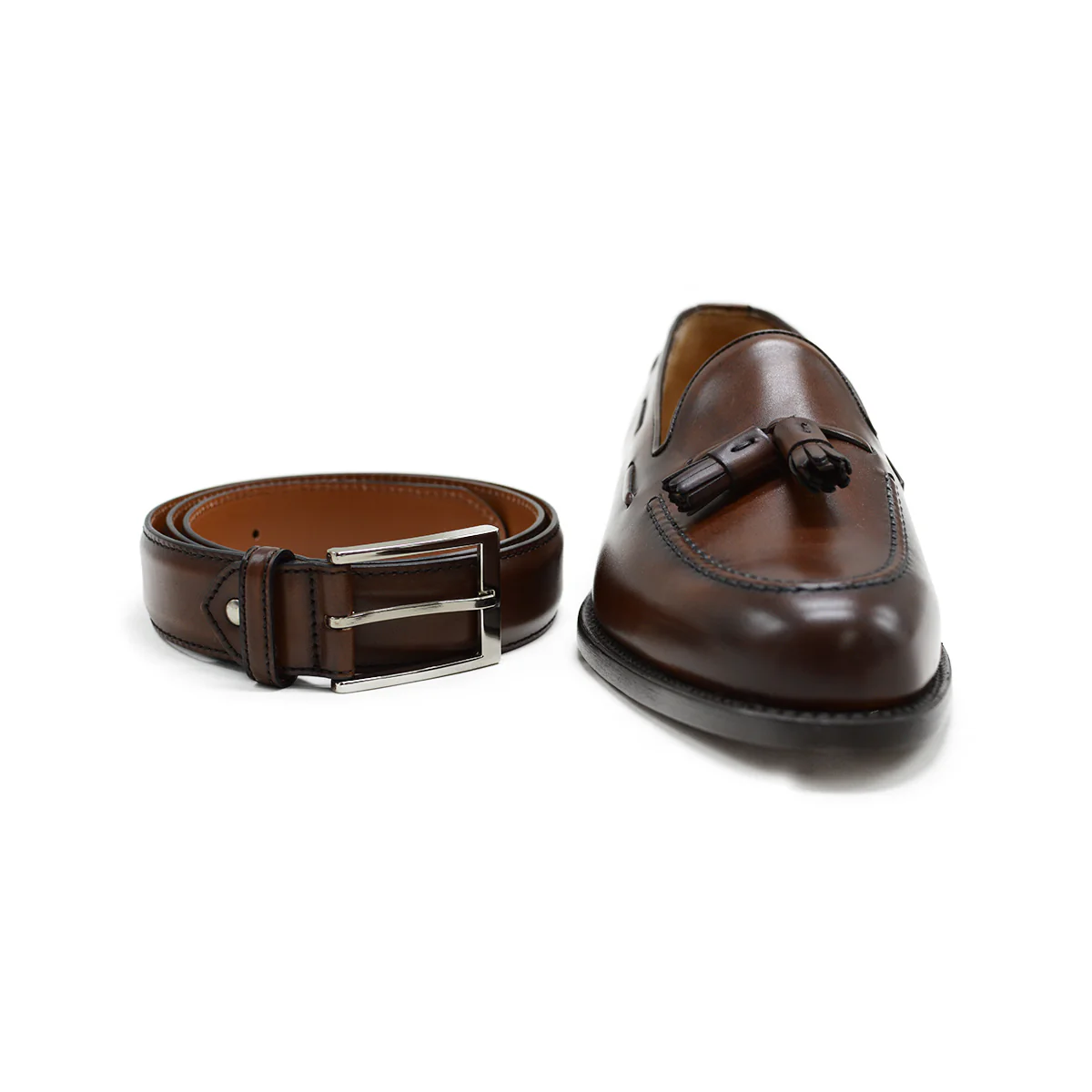 BERWICK 1707 Calf Leather Belt - Image 20
