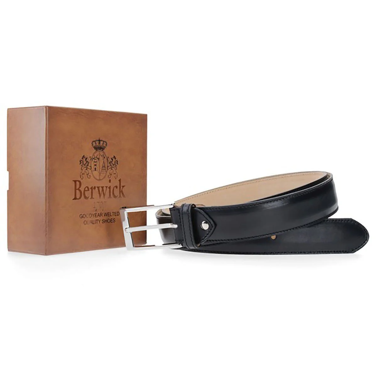 BERWICK 1707 Calf Leather Belt - Image 9