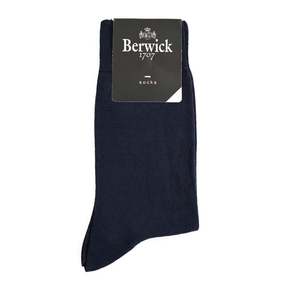 Berwick 1707 Over Calf Cotton Blend Plain Socks - Image 3