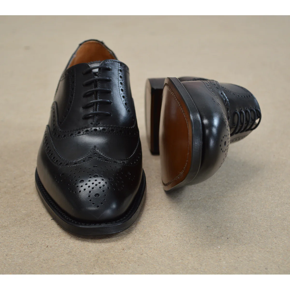 Berwick 1707 Oxford Brogue (5215) Black - Image 9