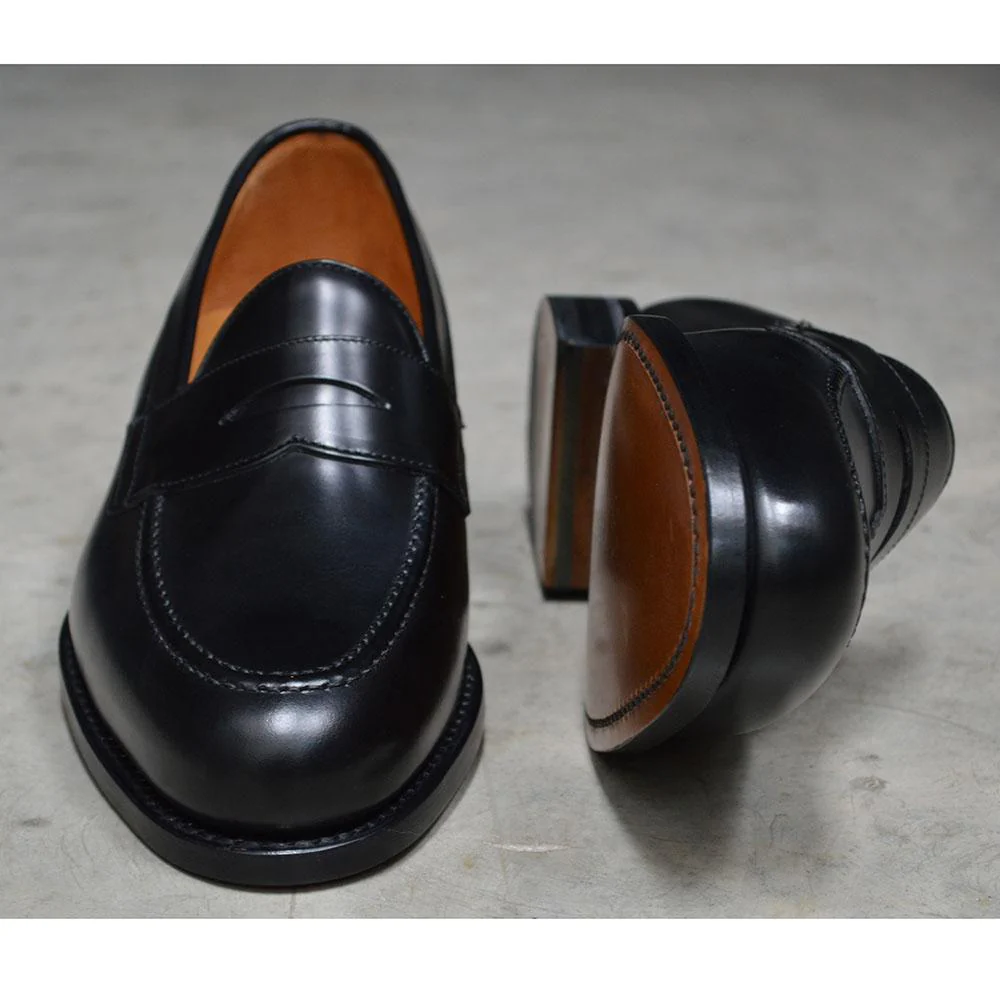 Berwick 1707 Penny Loafer (9628) Black Hi-Shine - Image 9