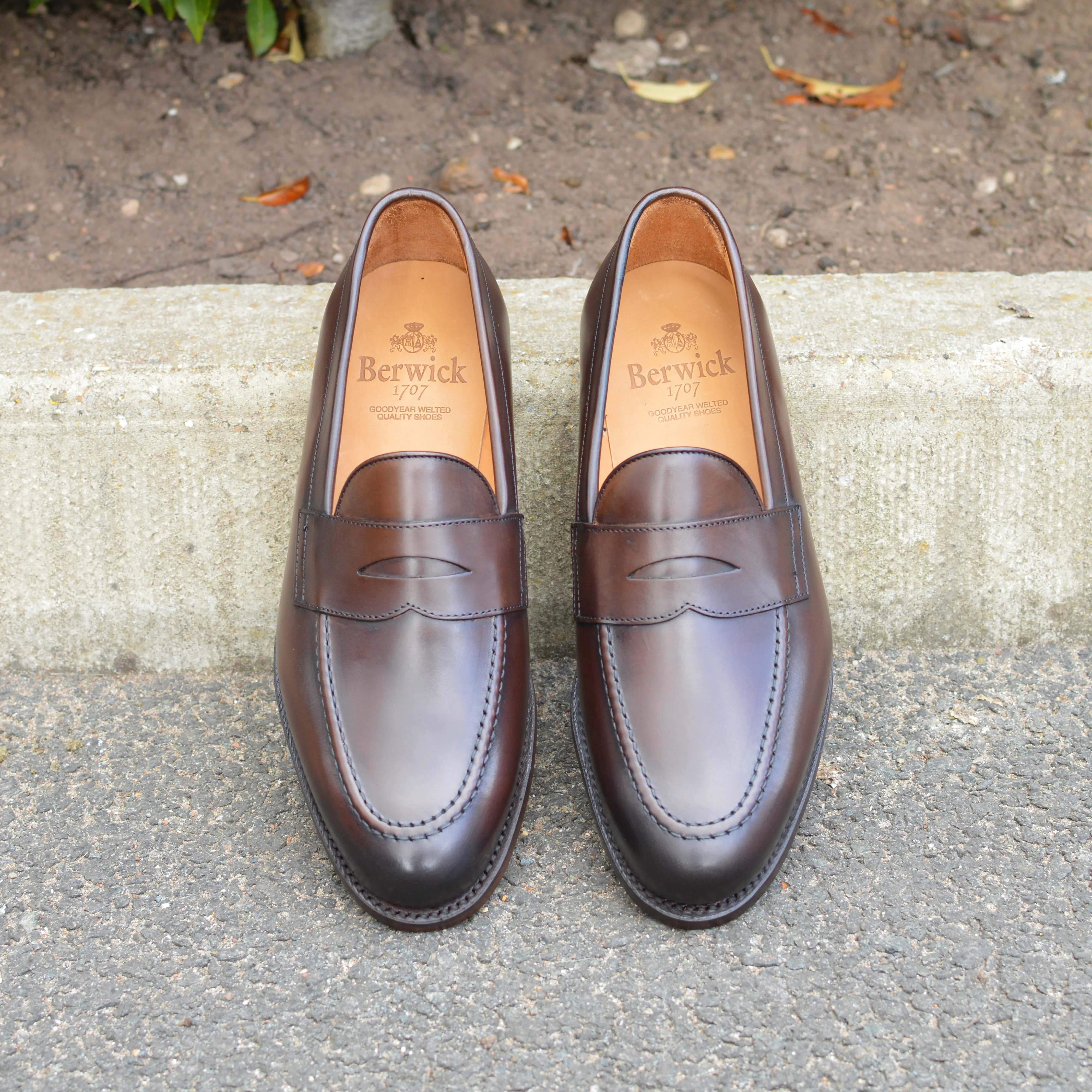 Berwick 1707 Penny Loafer (9628) Dark Brown - Image 10