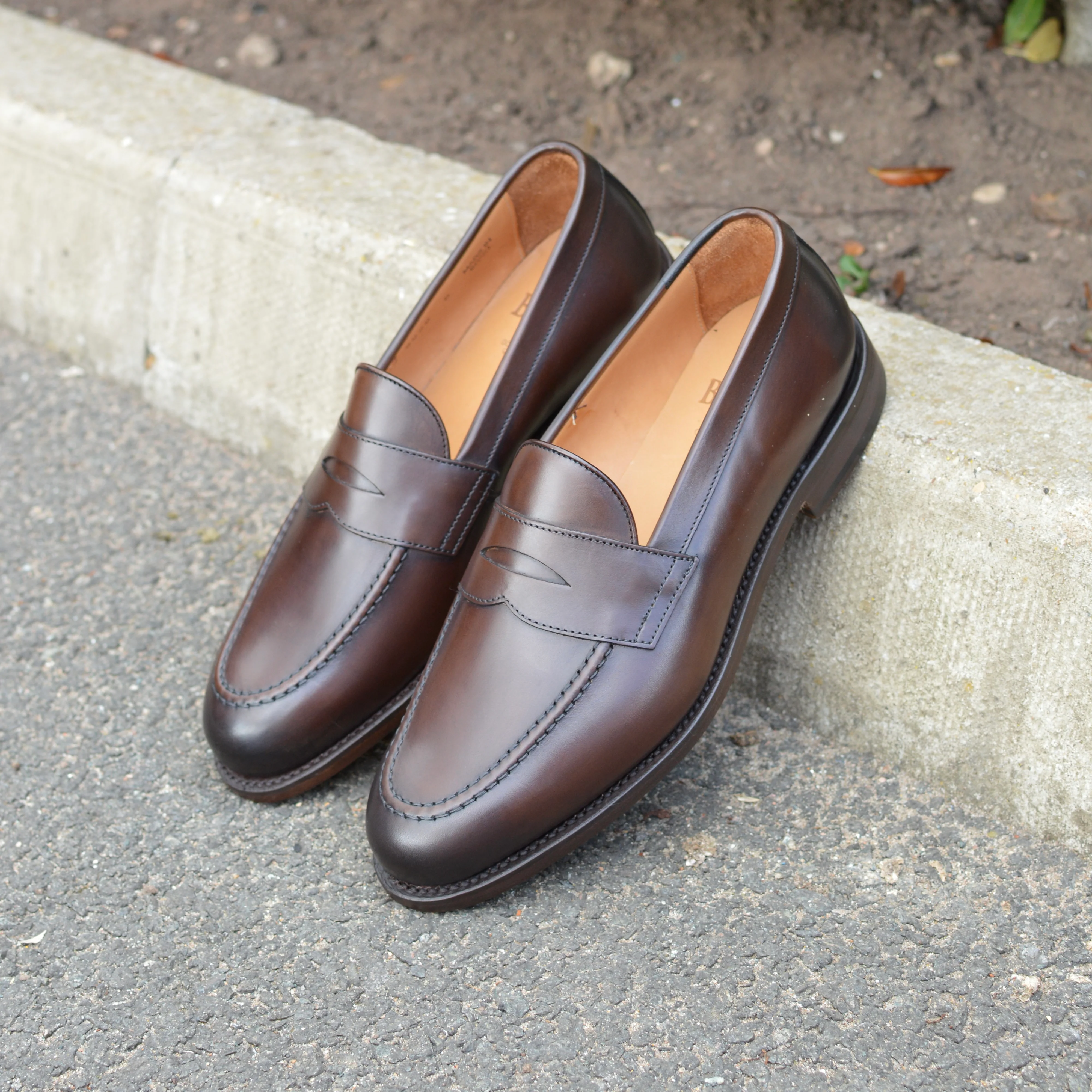 Berwick 1707 Penny Loafer (9628) Dark Brown - Image 11