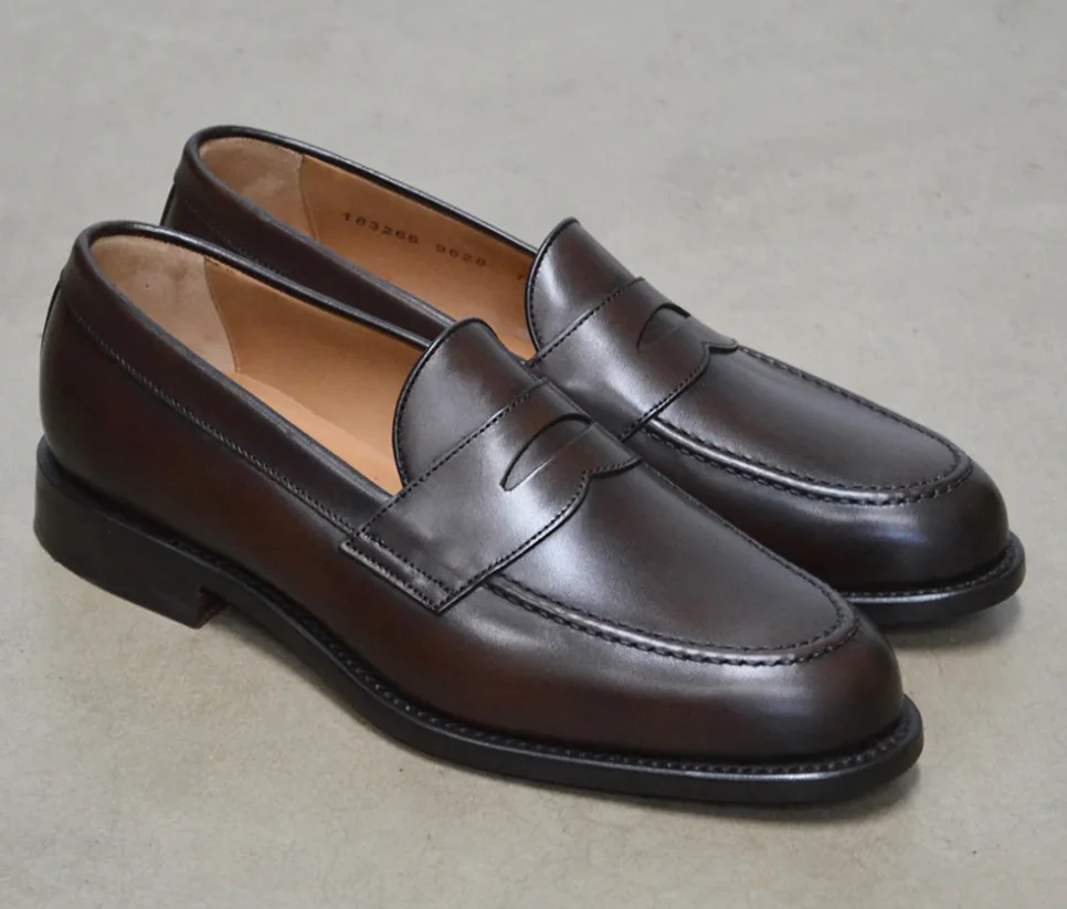 Berwick 1707 Penny Loafer (9628) Dark Brown - Image 8