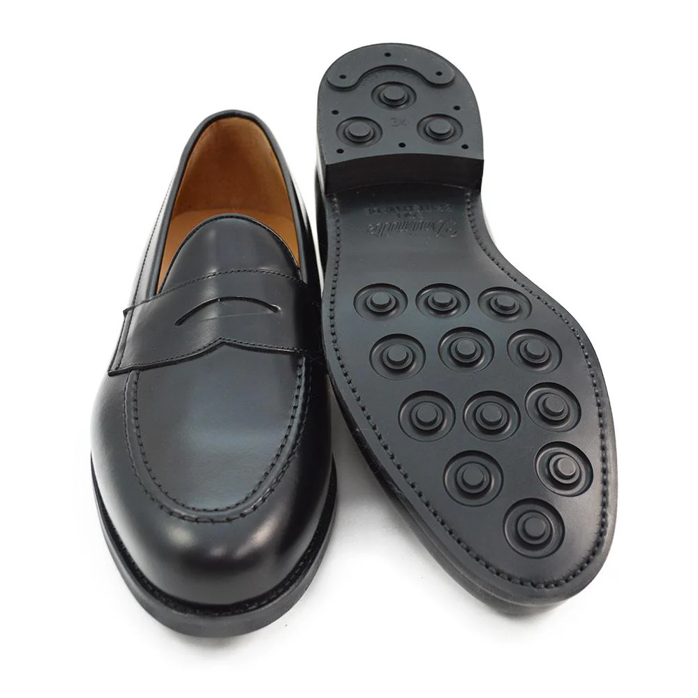 Berwick 1707 Penny Loafer (9628) Black Hi-Shine (Dainite) - Image 2