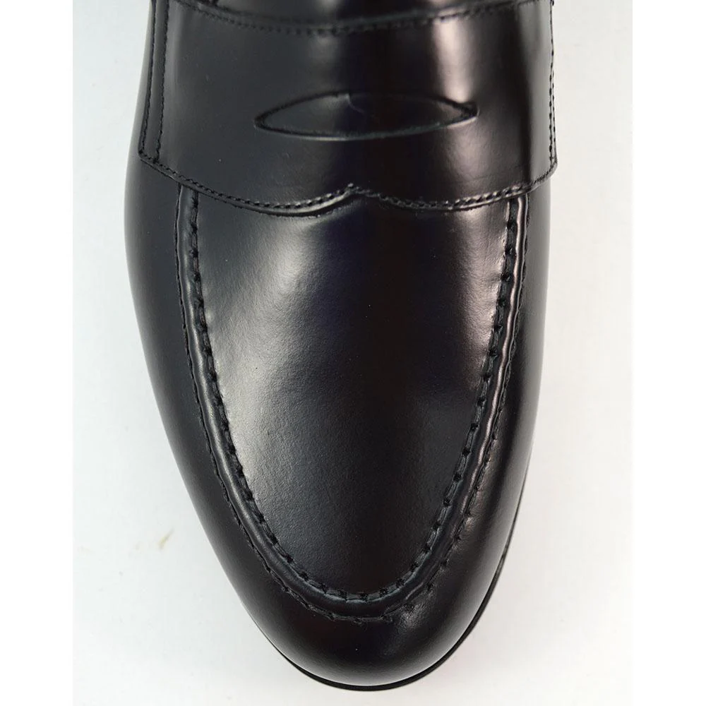 Berwick 1707 Penny Loafer (9628) Black Hi-Shine (Dainite) - Image 6