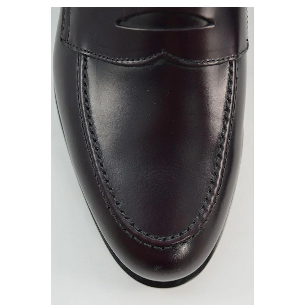 Berwick 1707 Penny Loafer (9628) Burgundy Hi-Shine - Image 6