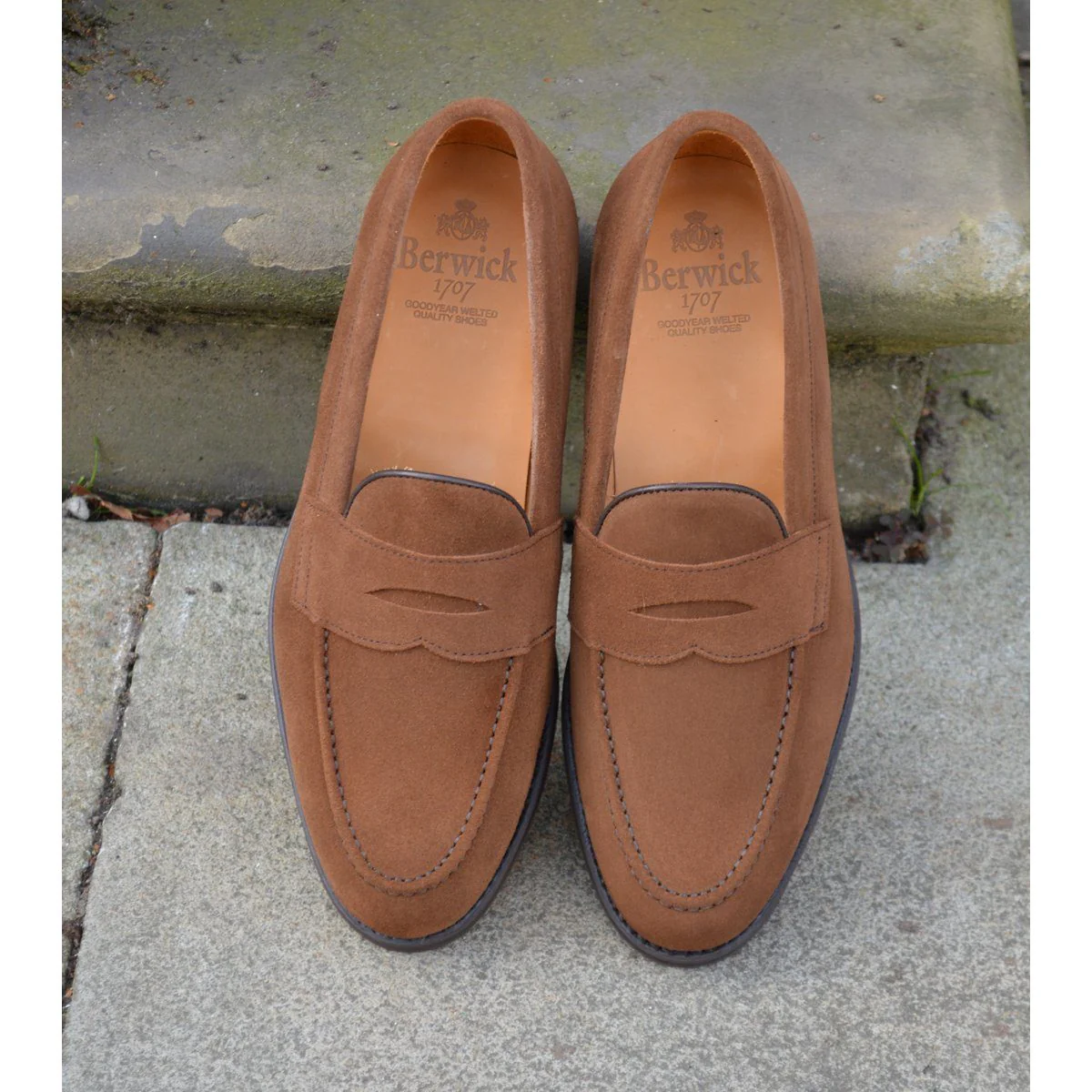Berwick 1707 Penny Loafer (9628) Snuff Suede (Dainite) - Image 12