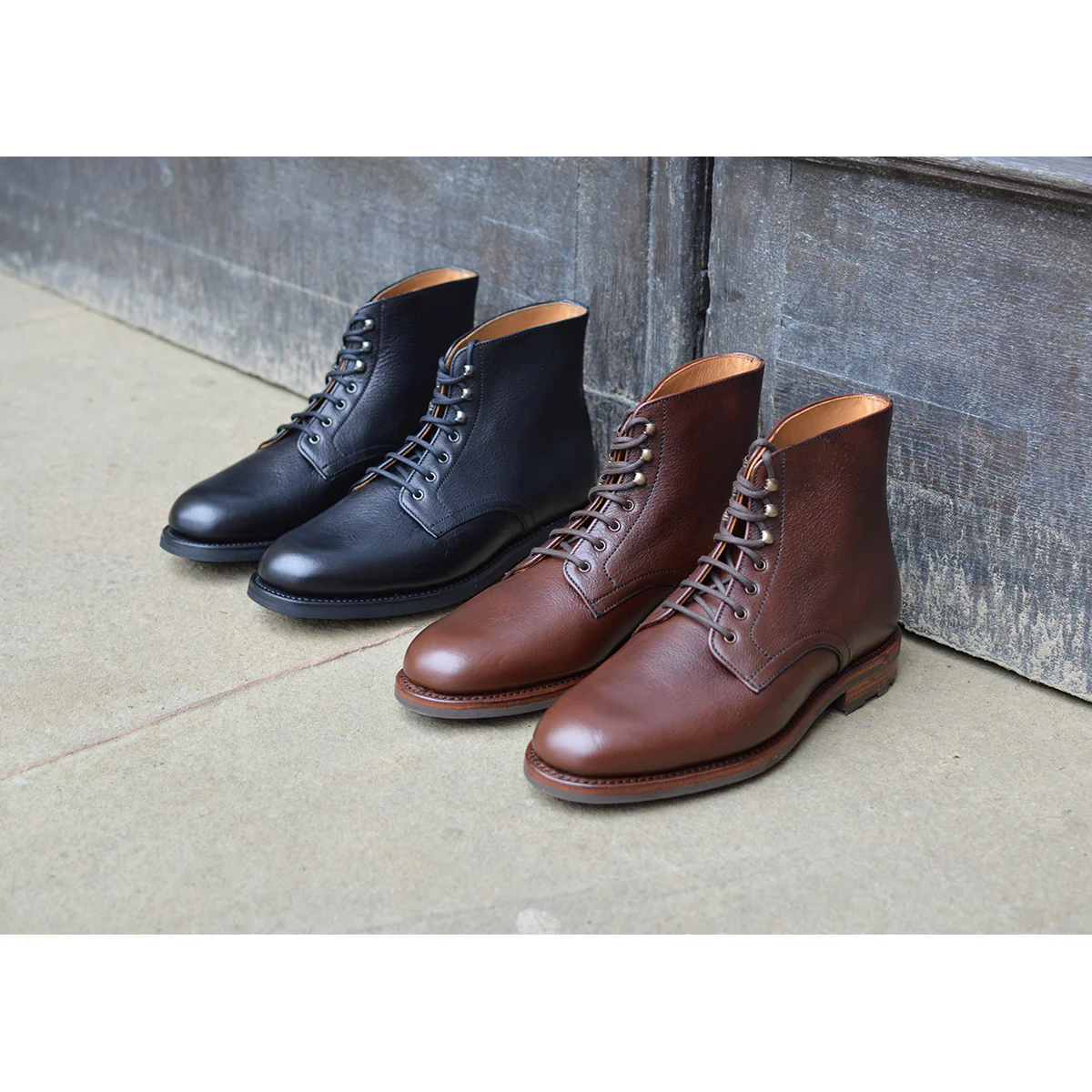 Berwick 1707 Plain Derby Boot (657) - Black Kudu - Image 10