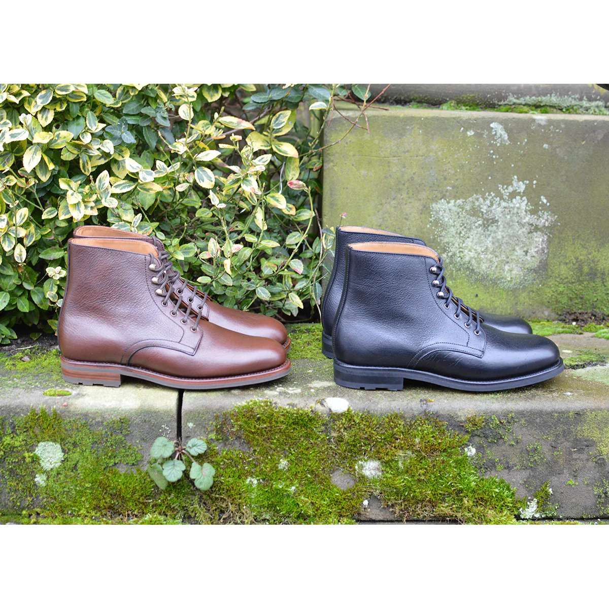 Berwick 1707 Plain Derby Boot (657) - Black Kudu - Image 12