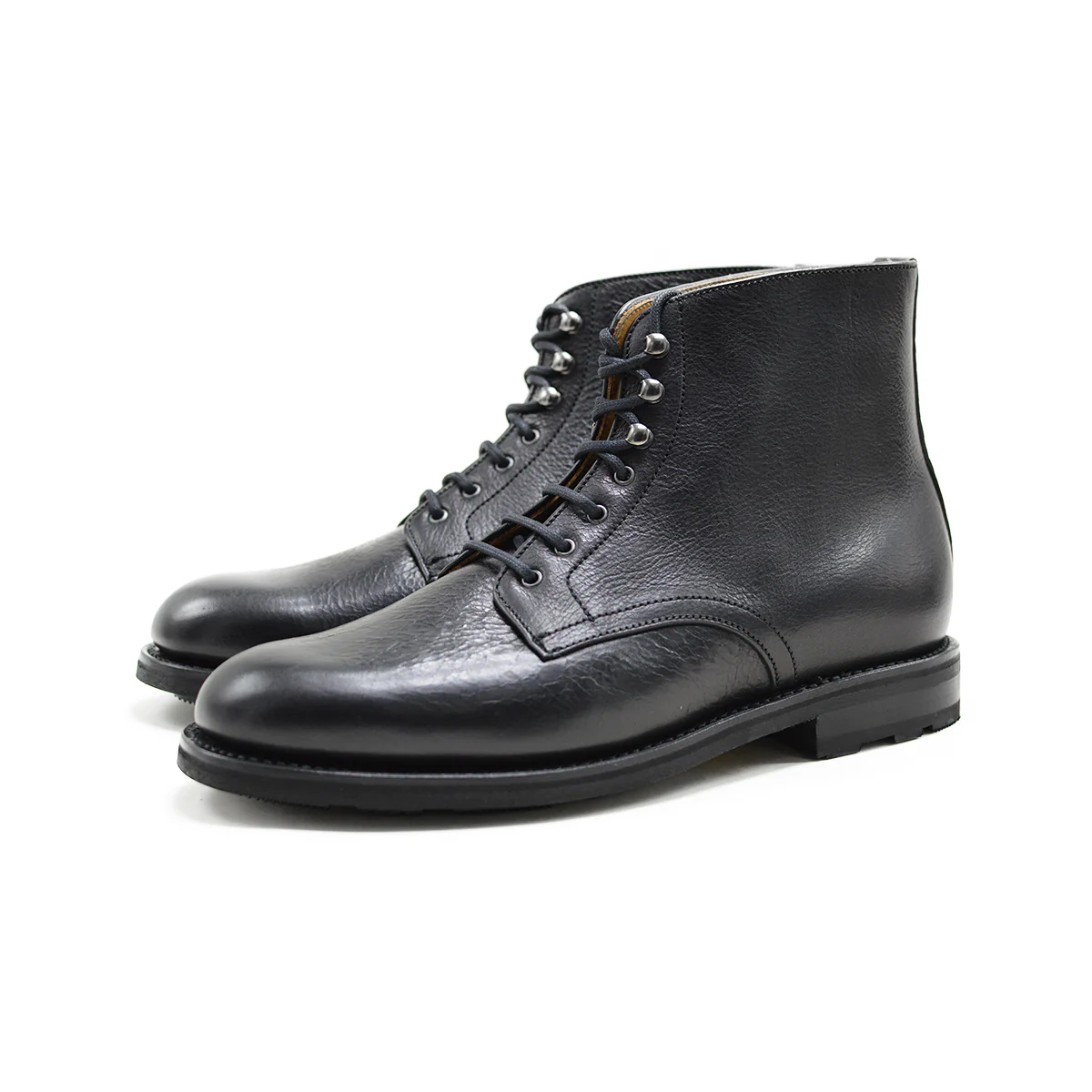 Berwick 1707 Plain Derby Boot (657) - Black Kudu - Image 3