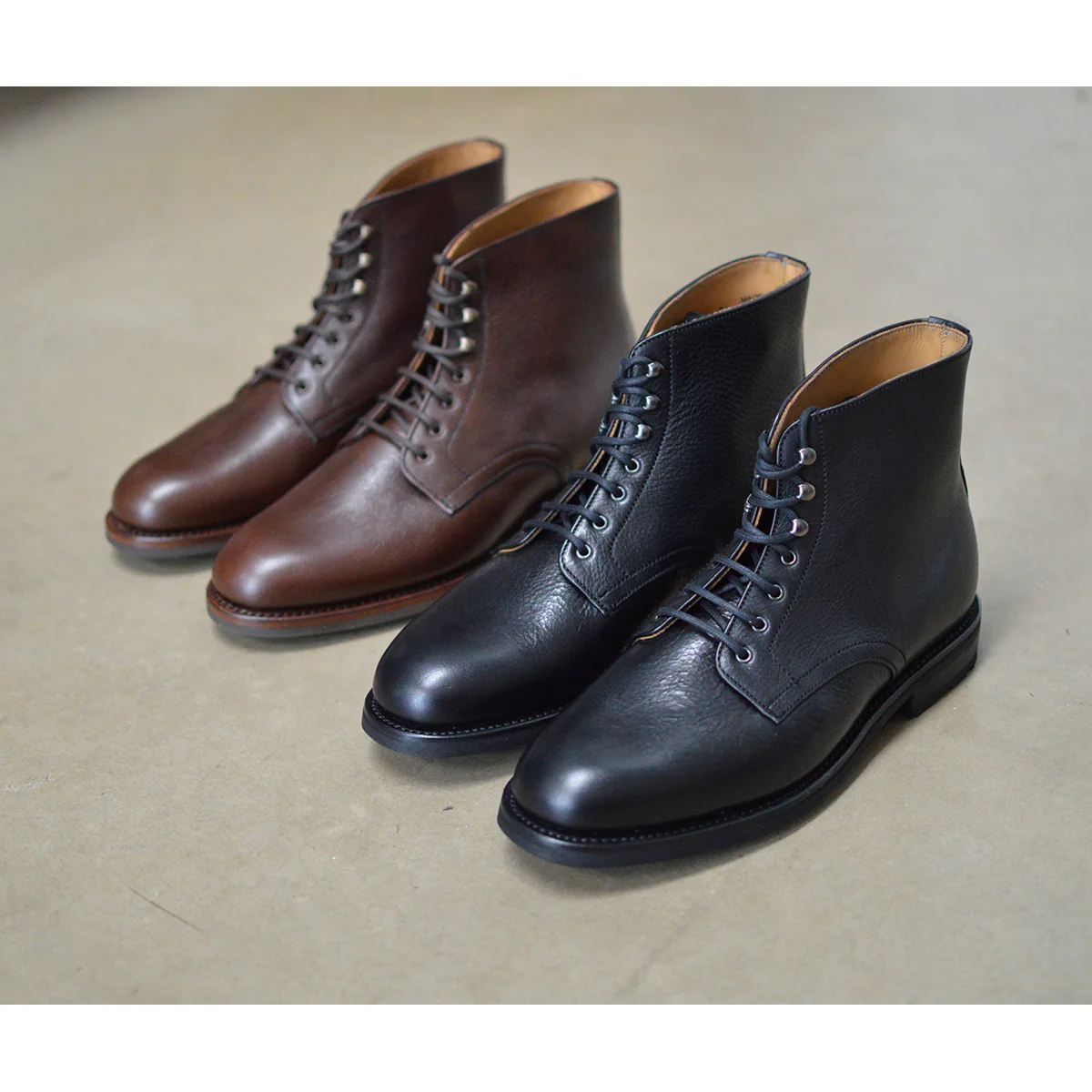 Berwick 1707 Plain Derby Boot (657) - Black Kudu - Image 9